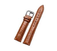 AXTGBHL Correa de reloj de cuero 16mm 18mm 20mm 22mm 24mm correa de reloj for mujeres y hombres accesorios de reloj hebilla sólida negro marrón(Brown 2,22mm)