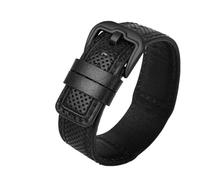 AXTGBHL Correa de reloj de cuero de 24 mm Apto for Dietrich OT-1/12/06 Apto for Suunto Apto for Panerai Pulsera for hombre Pulsera for hombre Línea roja Correa for reloj(Black line-black)