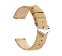 AXTGBHL Correa de reloj de gamuza suave Vintage, correa de muñeca con costuras hechas a mano de liberación rápida, correas de reloj de cuero de 18mm, 20mm y 22mm for hombres y mujeres(E,20mm)