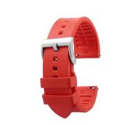 AXTGBHL Correa de reloj de goma con flúor de 23mm y 24mm apta for Casio Fit For G-SHOCK PRW-6600 PRG-600YB 650 PRW-60Y/50Y/70Y series Correa deportiva impermeable for hombre(Red silver,24mm)