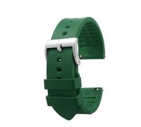 AXTGBHL Correa de reloj de goma con flúor de 23mm y 24mm apta for Casio Fit For G-SHOCK PRW-6600 PRG-600YB 650 PRW-60Y/50Y/70Y series Correa deportiva impermeable for hombre(Green silver,23mm)