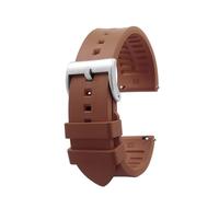 AXTGBHL Correa de reloj de goma con flúor de 23mm y 24mm apta for Casio Fit For G-SHOCK PRW-6600 PRG-600YB 650 PRW-60Y/50Y/70Y series Correa deportiva impermeable for hombre(Brwon silver,23mm)