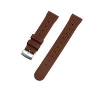 AXTGBHL Correa de reloj de goma de goma de fluoro premium 20 mm 22 mm relojes de relojes Ajuste for la buceo Seiko Pulsera impermeable Pulsera Accesorios de pulsera Reemplazo(Rubber Brown,20mm)