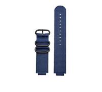 AXTGBHL Correa de reloj de lona con boca convexa apta for CASIO Fit for la serie PROTREK prg-260/270 prw-2500t /3500/5000/5100 correa de reloj de nailon(Blue-black)