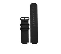AXTGBHL Correa de reloj de lona con boca convexa apta for CASIO Fit for la serie PROTREK prg-260/270 prw-2500t /3500/5000/5100 correa de reloj de nailon(Black-black)