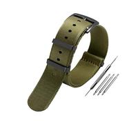 AXTGBHL Correa de reloj de lona de nailon for Seiko Fit for Rolex Fit for Black Water Ghost Correa universal Pulsera suave y transpirable a prueba de agua 20 mm 22 mm(A2-black bucke,22mm)