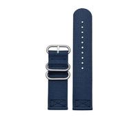 AXTGBHL Correa de reloj de nailon apta for Casio Fit for serie PROTREK PRW-6600 PRG-600Y PRG-650 PRG-600 correa de lona de nailon deportiva resistente al agua de 24mm(Blue-silver)