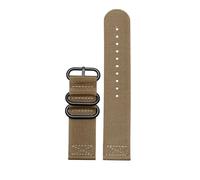 AXTGBHL Correa de reloj de nailon apta for Casio Fit for serie PROTREK PRW-6600 PRG-600Y PRG-650 PRG-600 correa de lona de nailon deportiva resistente al agua de 24mm(Khaki-black)