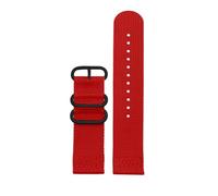 AXTGBHL Correa de reloj de nailon apta for Casio Fit for serie PROTREK PRW-6600 PRG-600Y PRG-650 PRG-600 correa de lona de nailon deportiva resistente al agua de 24mm(Red-black)