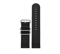 AXTGBHL Correa de Reloj de Nailon Apta for Casio Fit for Serie PROTREK PRW-6600 PRG-600Y PRG-650 PRG-600 Correa de Lona de Nailon Deportiva Resistente al Agua de 24mm(Black-Silver)