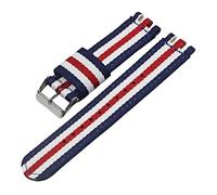 AXTGBHL Correa de reloj de nailon apta for correa de reloj, hebilla apta for reloj de tela, correa de lona de 17mm, 19mm y 20mm, accesorios for correa de reloj(23-S,19mm)