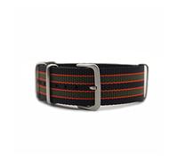 AXTGBHL CORREA DE RELOJ DE NYLON DE PEQUEÑOS DE NYLON DE NYLON DE NYLON AJUSTE for JAMES BOND 007 Military Casual Wamkband Ejército Sport Reloj Correa Reemplazar(Black red green,22mm)