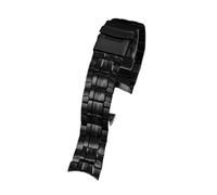 AXTGBHL Correa de reloj for hombre Casio EF-550D/PB EF-523, edición limitada, boca de arco, pulsera de acero inoxidable sólido, 22mm(Schwarz)