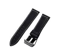 AXTGBHL Correa de reloj mate Vintage for hombre, correa de cuero de 18mm, 20mm, 22mm y 24mm, accesorios de reloj, correas de reloj de lujo(Schwarz,20mm)