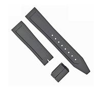 AXTGBHL Correa de silicona 2 2mm Cabeza plana de moda correa de silicona de color blanco y negro(Schwarz)