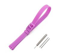 AXTGBHL Correa de silicona con hebilla de 12mm, accesorios de reloj for mujer aptos for reloj Swatch LW143 LB131 LB170 LS115, correa larga for niños(Purple03)
