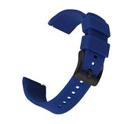 AXTGBHL Correa de silicona de doble color 20 mm 22 mm de reloj de buceo a prueba de agua Ajuste adecuado for la mayoría de los relojes con barra de resorte de liberación rápida(Blue Light Blue,22mm)