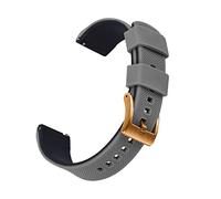 AXTGBHL Correa de silicona de doble color 20 mm 22 mm de reloj de buceo a prueba de agua Ajuste adecuado for la mayoría de los relojes con barra de resorte de liberación rápida(GRAY-BLACK 2)