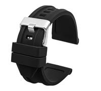 AXTGBHL Correa de silicona resistente al agua for hombre, correa de reloj de goma suave de 24mm, 26mm y 28mm, compatible con diésel Dz4318 DZ4323 DZ4283 DZ4476 DZ4496 DZ4427 DZ4487(Black silver,24mm)