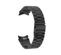 AXTGBHL Correa sin espacios for Samsung Fit for Galaxy Watch 6 Classic 43 mm 47 mm 4/5/6 40 mm 44 mm Banda Ajuste rápido Reloj de pulsera de acero inoxidable 5Pro 45(Schwarz,Watch 5 Pro 45mm)