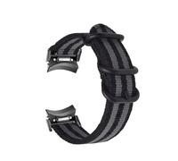 AXTGBHL Correa sin huecos apta for Samsung Galaxy Watch 6 Classic 43mm 47mm 6 5 4 44mm 40mm Correa de nailon apta for 4 Classic 42 46mm 5Pro 45mm pulsera(Black grey-B,Galaxy Watch 6 5 4)