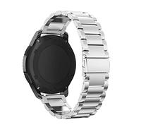 AXTGBHL Correas de acero inoxidable Mueve 3 Forerunner 245 645 Música Smart Watch Band Metal 2 0mm 3 Correa Fit for Garmin Venu SQ FIT FOR Vivoactive(Silver steel)