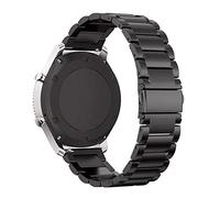 AXTGBHL Correas de acero inoxidable Mueve 3 Forerunner 245 645 Música Smart Watch Band Metal 2 0mm 3 Correa Fit for Garmin Venu SQ FIT FOR Vivoactive(Black steel)