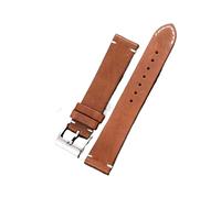 AXTGBHL Correas de reloj de cuero Vintage 18mm 20mm 22mm 24mm mujeres hombres correa de reloj de liberación rápida accesorios de reloj(Brown 2,24mm)