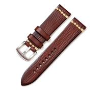 AXTGBHL Correas de reloj Vintage de cuero curtido vegetal, 18mm, 20mm, 22mm, 24mm, hebilla de acero de Color, correa de muñeca duradera hecha a mano(11,20mm)