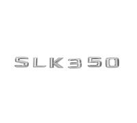 AXTGBHL Cromo Plata Brillante SLK 350" Letras traseras del Maletero del Coche Insignia de la Palabra Emblema Etiqueta Adhesiva for SLK350