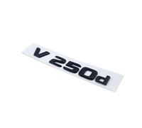 AXTGBHL Emblema ABS V250d Night Edition con Letras Negras Brillantes en 3D Apto for Mercedes Benz V W447, Placa de identificación for Maletero de Coche(V250d)