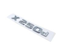 AXTGBHL Emblema con Letras cromadas 3D X250d X350d 4Matic Etition 1 Apto for Mercedes Benz Clase X, Insignia de Coche, Placa de identificación del Maletero, Pegatina con Logotipo(Silver X250d)