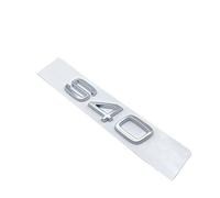 AXTGBHL Emblema con Logotipo 3D AWD T5 T6 T8 B5 B6, Pegatina for Coche, Compatible con Volvo S40 S60 S80 S90, Letras y números for Maletero de Coche(Silver S40)