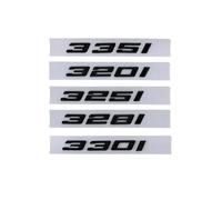 AXTGBHL Emblema De La Insignia del Maletero Trasero del Coche con Letras ABS 3D 316i 318i 320i 325i 328i 330i 335i 340i Logo Apto For BMW F30 F31 G20 G21 G28 Accesorios(Glossy Black,330 i)