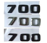 AXTGBHL Emblemas de Maletero con números de Letras 7 0 0, Emblema Apto for Brabus 700, Cromo, Negro Brillante Mate(700 Matte Black)