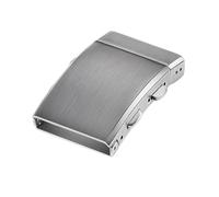 AXTGBHL Hebilla de reloj de acero inoxidable 316L sólido apta for Seiko Fit for pulsera Citizen Cierre ajustable 18/20/22 mm Apto for hombres Diver Botón doble(18mm)