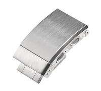 AXTGBHL Hebilla de reloj de acero inoxidable sólido apta for Seiko Fit for cierres de pulsera Citizen reemplazo de botón deslizante de seguridad plegable de 18/20/22 mm(18mm Buckle)