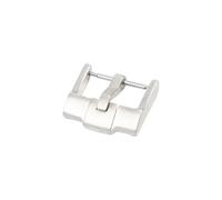 AXTGBHL Hebilla de reloj de Metal sólido de 18, 20, 22 y 24mm, cierre de reloj de acero inoxidable apto for Rolex, accesorios de reloj con hebilla Omega(Silver,20mm)
