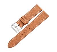 AXTGBHL Hombres Mujeres Unisex Lujoso Reloj Correa de cuero 20mm Gris Red Rojo Reloj Reloj Banda Blanco Reloj Accesorios(Brown)