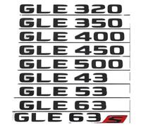AXTGBHL Insignia Adhesiva 3D ABS for Maletero de Coche, Logo de Estrella GLE 320 350 400 450 500 43 63 S, Emblema Apto for Mercedes AMG W66 W167 C292, Accesorios(Glossy Black,GLE 350)