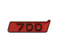 AXTGBHL Insignia Emblema de Coche con Letras del Logotipo 3D ABS Rojo Negro 700 800 900 Compatible con Mercedes G500 350 Brabus 700 800 900 Accesorios Adhesivos(700 Red Glossy Black)