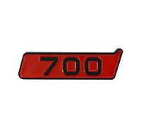 AXTGBHL Insignia Emblema de Coche con Letras del Logotipo 3D ABS Rojo Negro 700 800 900 Compatible con Mercedes G500 350 Brabus 700 800 900 Accesorios Adhesivos(700 Red Matt Black)