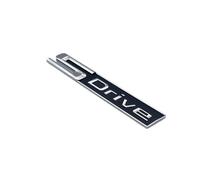 AXTGBHL Letras De Números De Fuente 730i 740i 745i 750i 760i Emblema Superior ABS Apto For BMW Serie 7 Placa con Nombre For Maletero Pegatina con Logotipo Negro Cromado(Silver SDrive)
