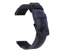 AXTGBHL Nylon Watch Strap Fit for Samsung Galaxy Watch3 Accesorios de 41 mm 45 mm Fit for Samsung Galaxy Watch 42mm 46mm Banda 20mm 22mm Hebilla negra(Blue,20mm)