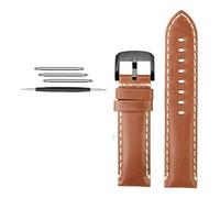 AXTGBHL Pulsera de 22mm apta for Tissot Quick Dare Series T125617A, correa de reloj for hombre con accesorios, correa de reloj de cuero T116617(Brown-black)