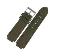AXTGBHL Pulsera de 24x16MM apta for Timex compatible con Tidal Compass correa de reloj de lona T2N721 TW2T76500 76300 TW2T6400 correa de reloj de nailon for hombres(B-army green-silver)