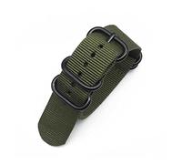 AXTGBHL Reemplazo 18/20/22 / 24mm Reloj Correa de nylon de nylon de la banda de la banda de la banda de la banda del anillo de las pulseras de la pulsera de la muñeca(Brown,20mm)