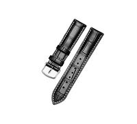 AXTGBHL Reloj Ajuste de banda for Longiness Masters Colección Reloj Reloj Correa Correas Pulseras Cuero 19 20 21mm Correa Cuero(B-Black and white,21mm)