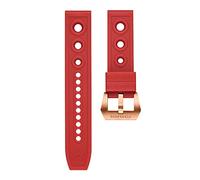 AXTGBHL Reloj automático for hombre 20 / 22mm Correa de bronce de bronce de pulsera de pulsera de pulsera Reloj de goma suave Pulseras de goma(Red,20mm)