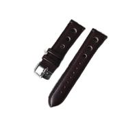 AXTGBHL Reloj Banda de correa de cuero 18 mm 20 mm 22 mm relojes de relojes negro marrón azul pulsera blet accesorios de acero hebilla Kz3h04(Wine Red,22mm)